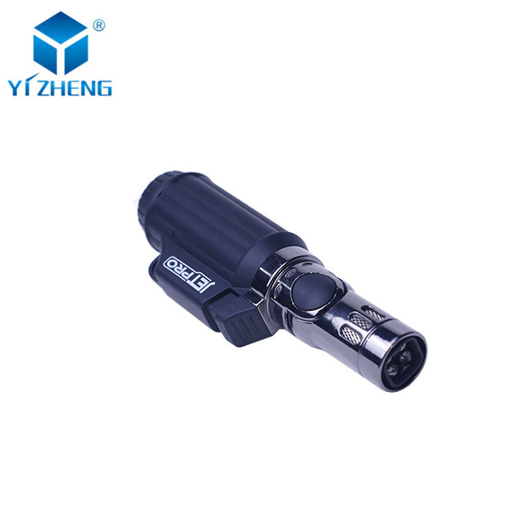 Burning Time 15 Mins Gas Volume 5.2 G Round Four Flame Length Adjustable Torch Cigar Lighter