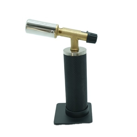 Outdoor Camping Gun Shape Black Turbo Jet Mini Butane Torch Lighter