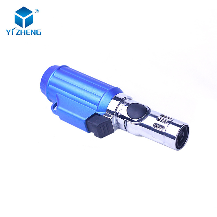 Windproof Refillable Gun Fire Jet Torch Kitchen Butane Gas Cigar Lighter