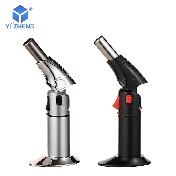 Kitchen BBQ silver cigarette adjustable windproof scorch torch jet torch lighter