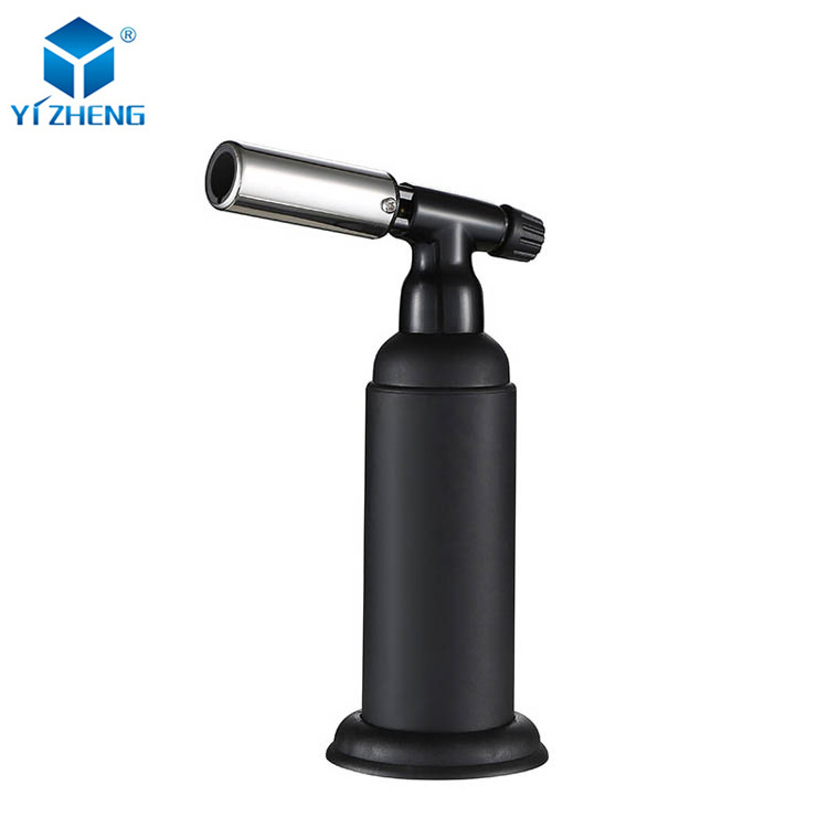 New Product Refillable Black Torch Lighters Butane Gas Torch Lighter