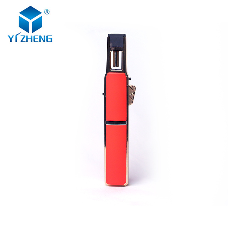 Custom Refillable Reusable Mini Cigarette Windproof Torch Jet Lighter Smoking Accessories