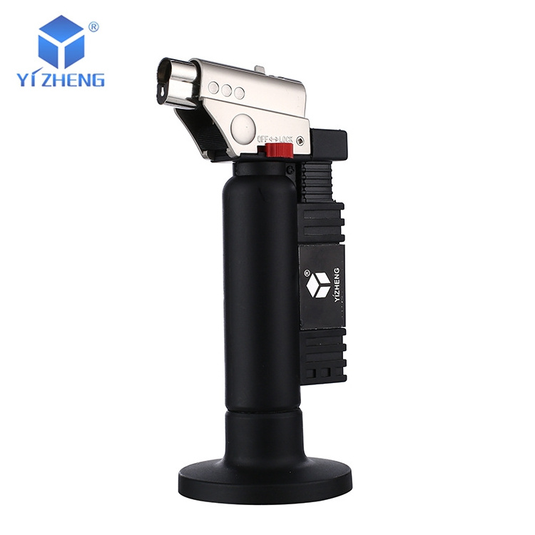 Windproof jet flame hardware waterproof butane gas torch lighter