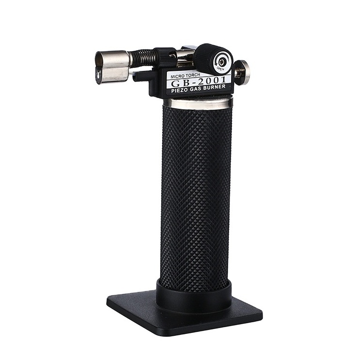 Hot Selling Cheap Custom Adjustable Flame Butane Jewelry Gas Lighter Torch For Culinary