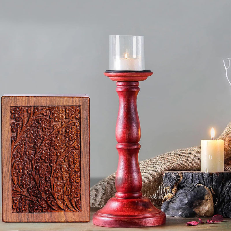 Cremation Funeral Urns Box, Pet Memorial Urns,   Adult Urn Keepsake Wooden Urn Box for Human Ashes