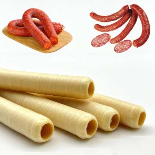 30mm Collagen salami casing Edible sausage artificial casing.