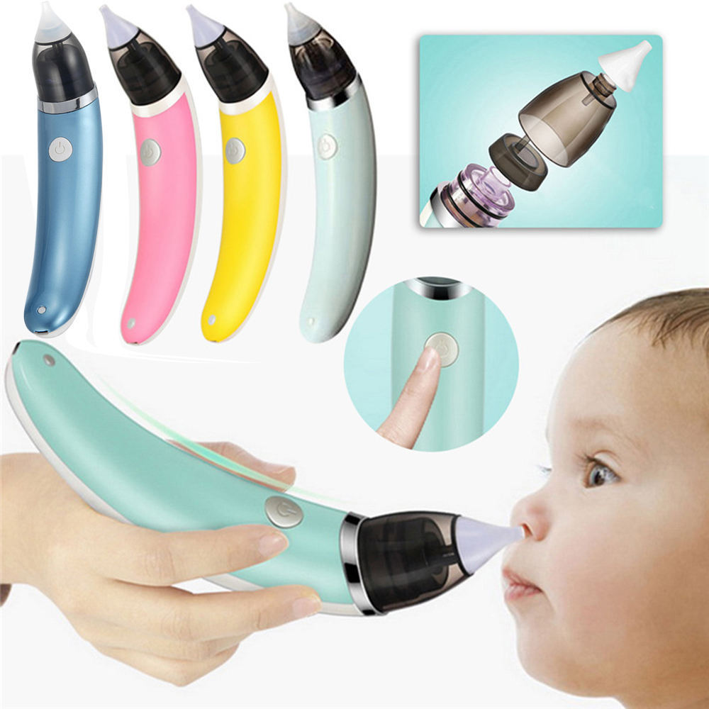 YIZHI Portable Electric Suction Sucker Machine Ear Vacuum Light Baby Nasal Aspirator Electric Nose Cleaner