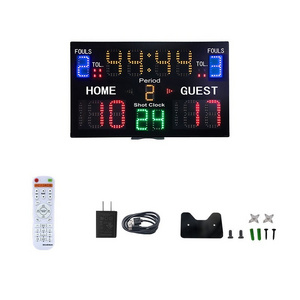 YIZHi Multisport LED Digital Scoreboard Various Modes Multifunction LED Tabletop Electronic Scoreboard for Basketball Volleyball