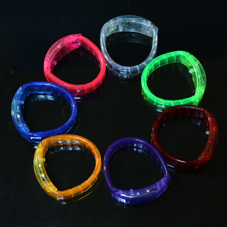 YIZHI Festival Party Products Voice Control Led Wristband Light Up LED Bracelets