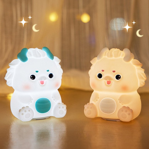 YIZHI High Quality Cute Dragon Shape Desk Table LED Silicone Night Light Animal Baby Sleeping Lamp Birthday Gift Room Decoration