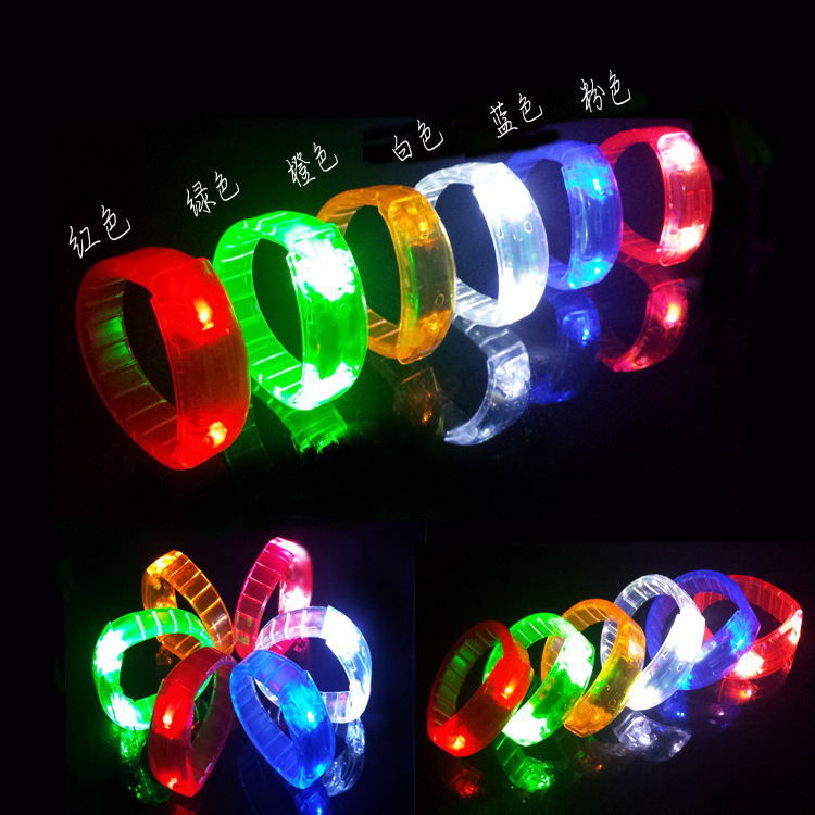 YIZHI Festival Party Products Voice Control Led Wristband Light Up LED Bracelets