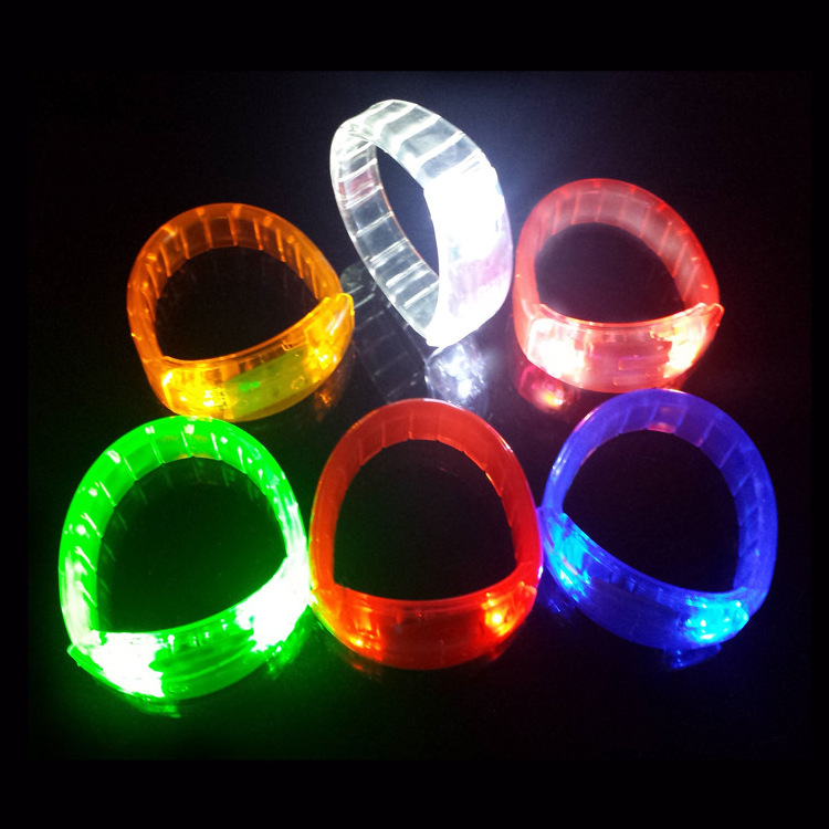 YIZHI Festival Party Products Voice Control Led Wristband Light Up LED Bracelets