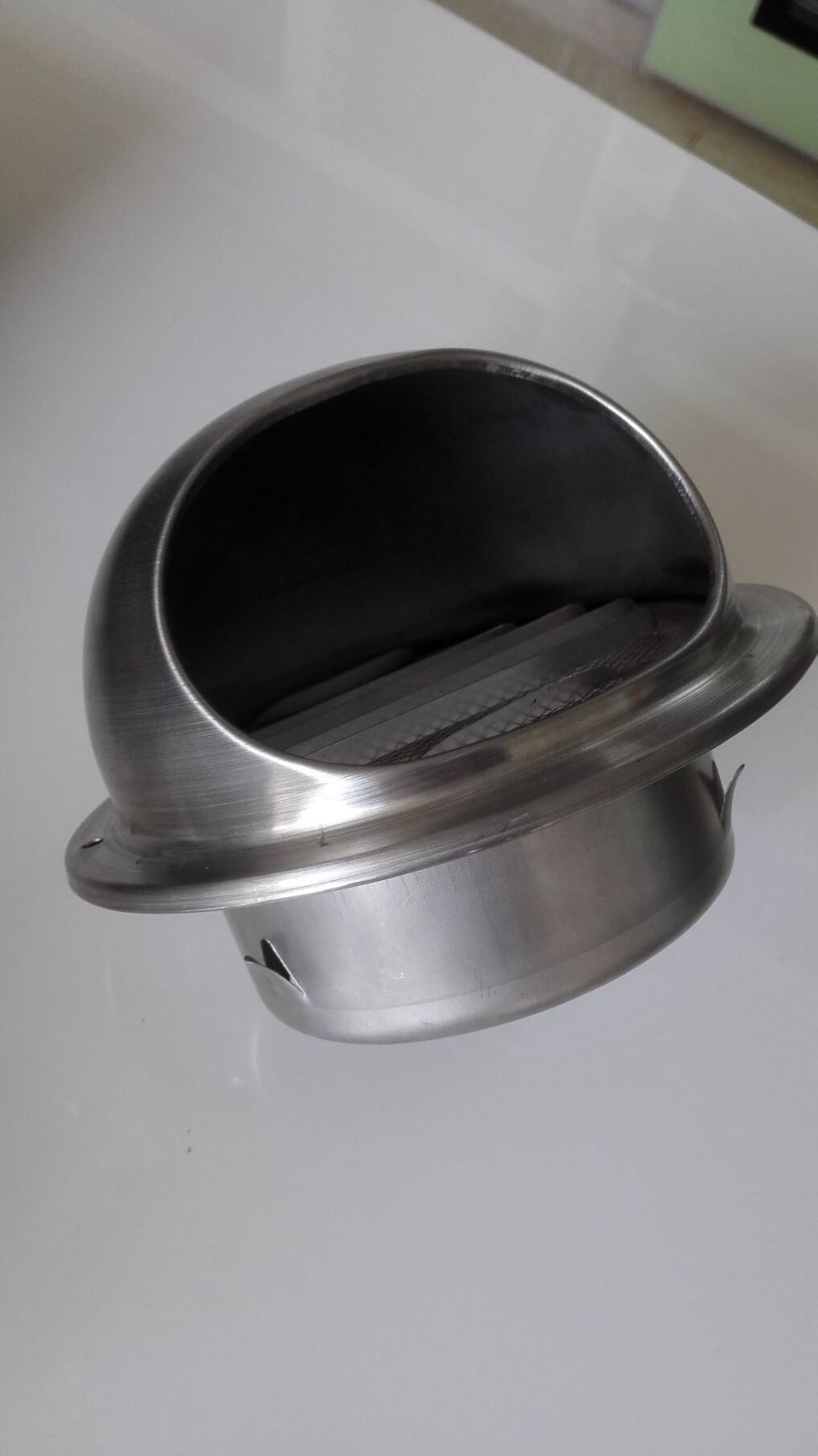 Hot supply stainless steel air vent with hood with filter for HVAC system