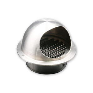 Hot supply stainless steel air vent with hood with filter for HVAC system