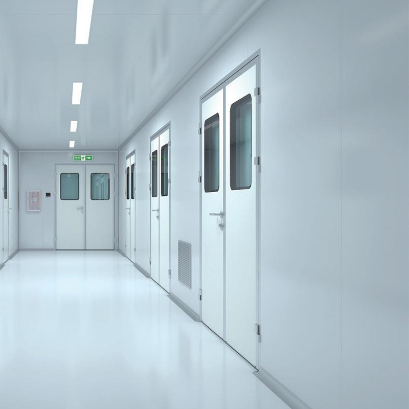 E-ZONG Good air tightness performance ISO Clean room door Half glass swing door for laboratory, school and medical industry