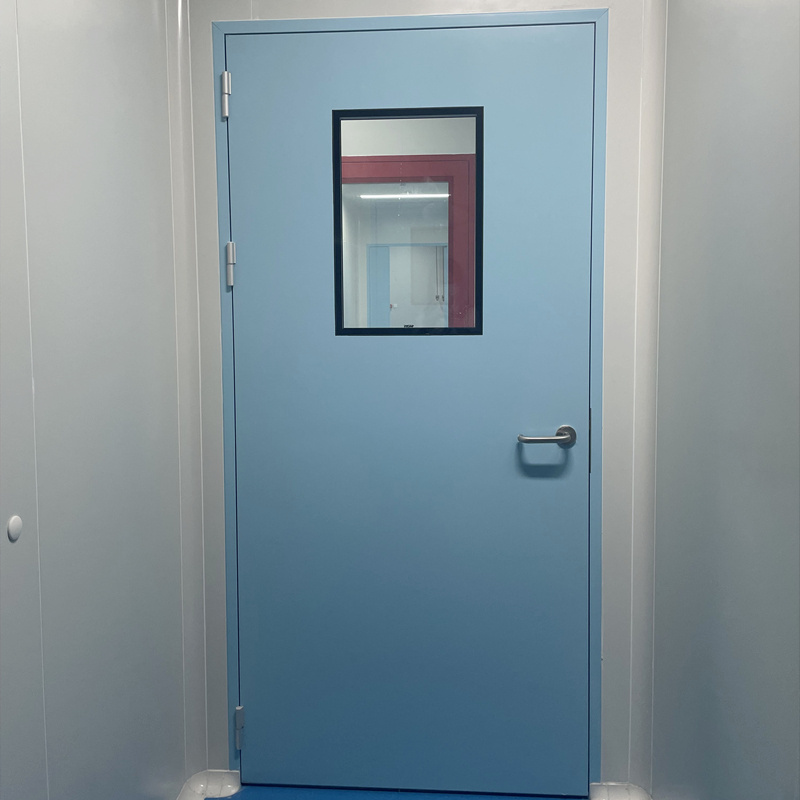 Customized Size Swing Open Single Leaf Cleanroom Door For Hospital