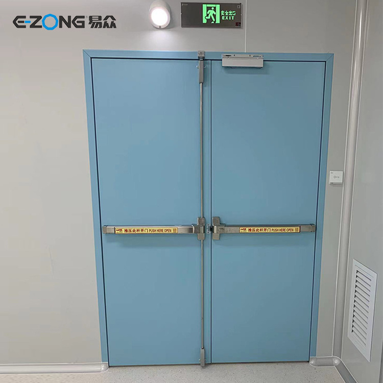 GMP cleanroom Hermetic dust-proof manual door PPGI steel Swing Door hospital door