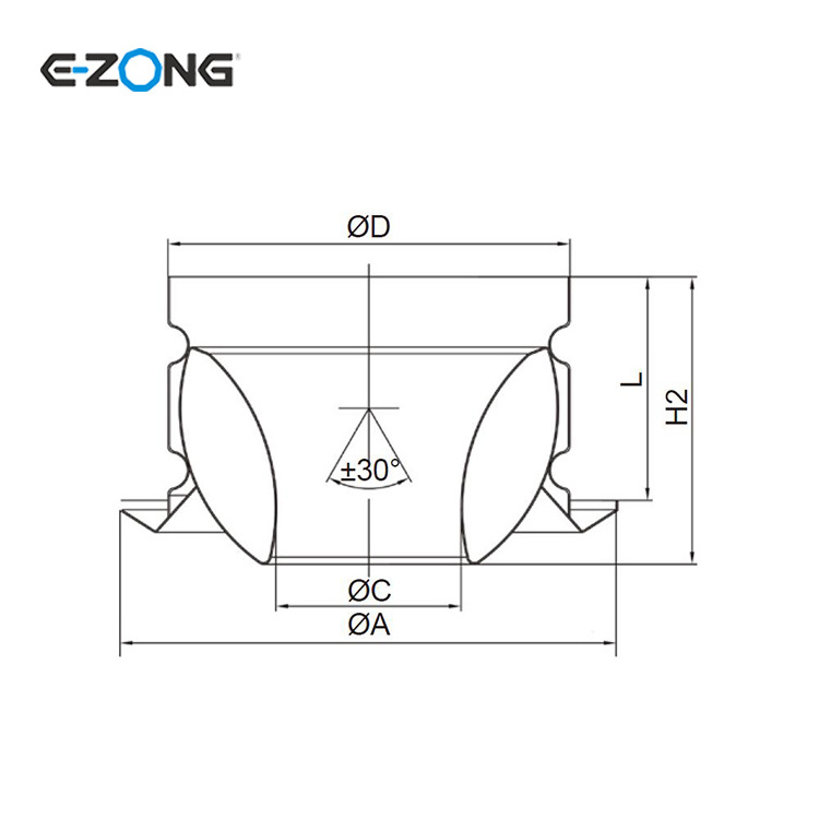 HVAC Adjustable Round Supply Air Nozzle Diffuser Aluminum Wall Mount Jet Nozzle Diffuser With damper