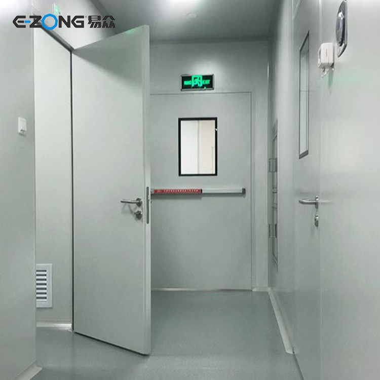 GMP cleanroom Hermetic dust-proof manual door PPGI steel Swing Door hospital door