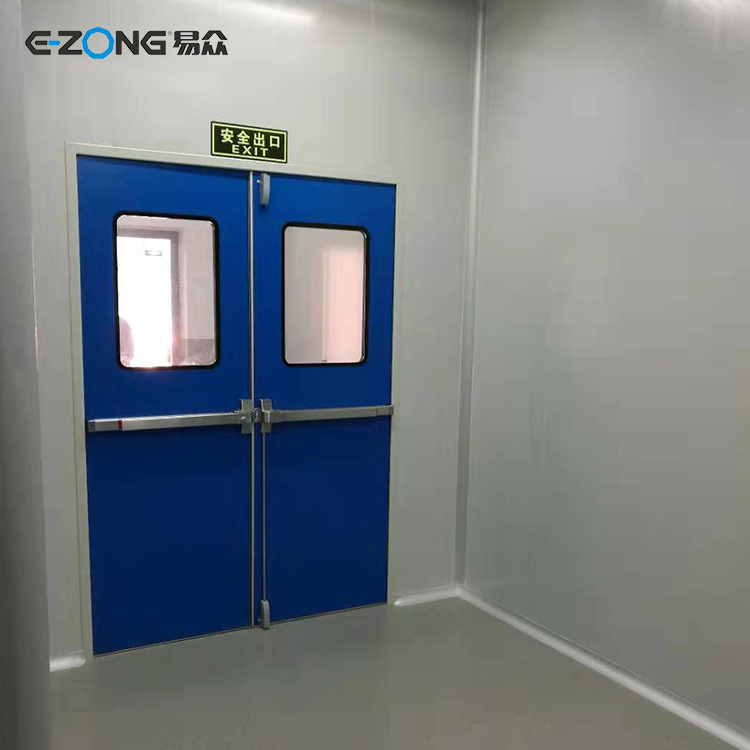 GMP cleanroom Hermetic dust-proof manual door PPGI steel Swing Door hospital door