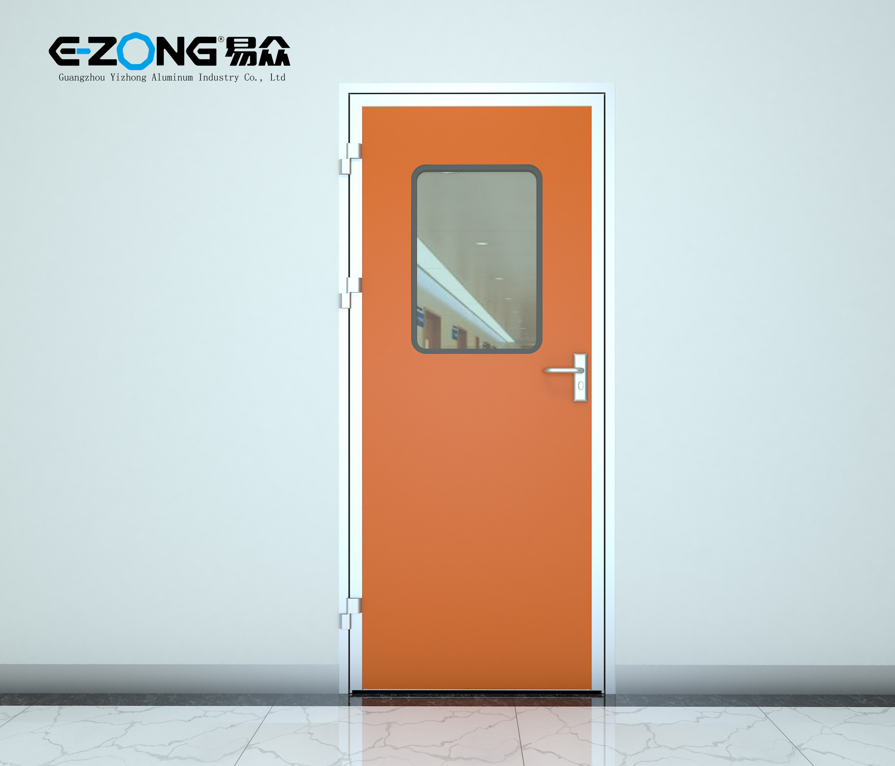 Cleanroom door steel or HPL swing door for hospital medical hermetic door