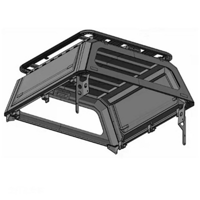 4x4 Waterproof Steel Pickup Hardtop Topper Camper Truck Canopy Camper for Dodge Ram 1500 Navara NP300 Triton  D40 D22 Ford F150