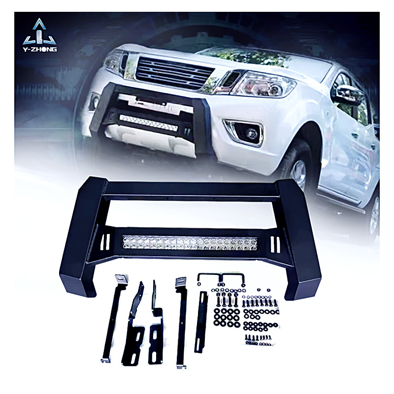 4x4 Off-road Steel Nudge Bar Front Bumper with LED Light for Toyota Hilux Vigo Revo Rocco Navara NP300 D40