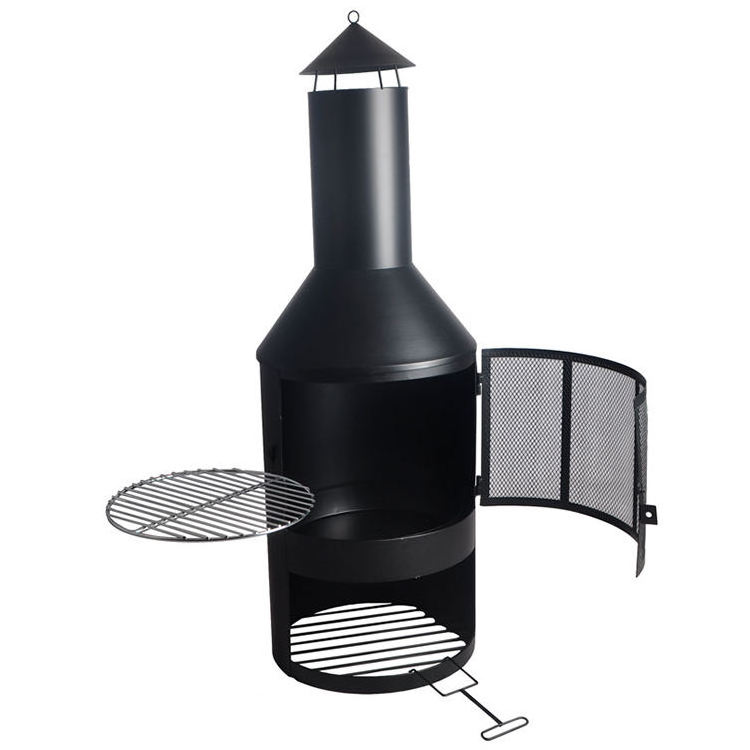 Wood Burning Chimney Fire Pit for Outdoor Use