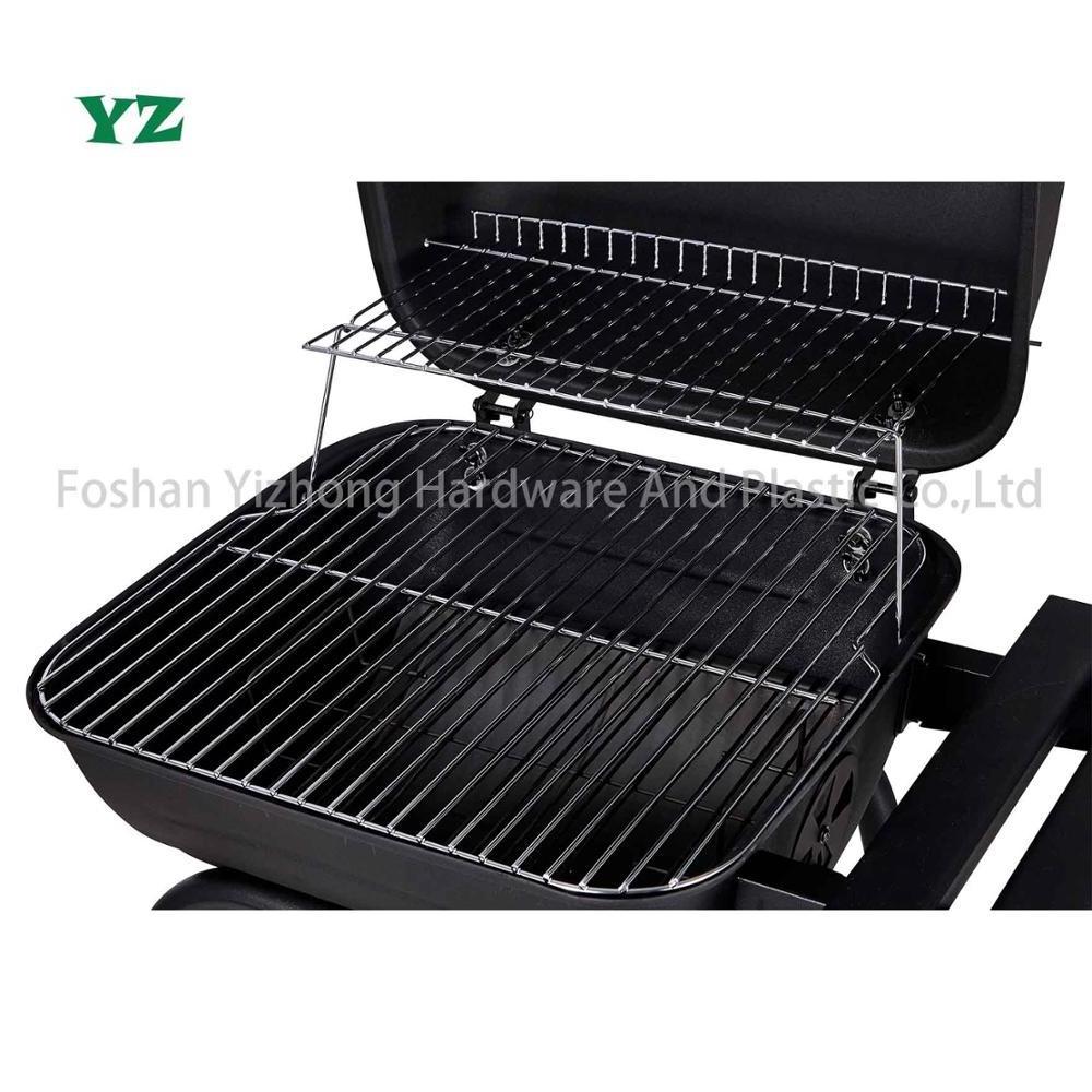 YZ Chimney Somker Barrel BBQ Charcoal Grills with Side Table