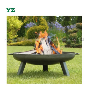 YZ 24 Inch Garden Wood Burning Round Fire Pit