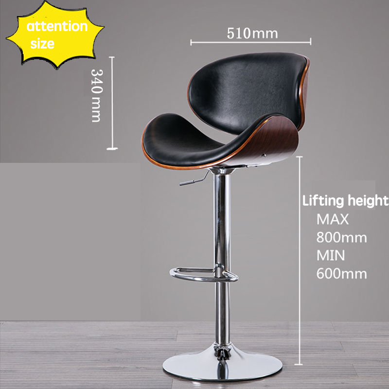 Wholesale adjustable height reliable back 360 degree rotating bar chair