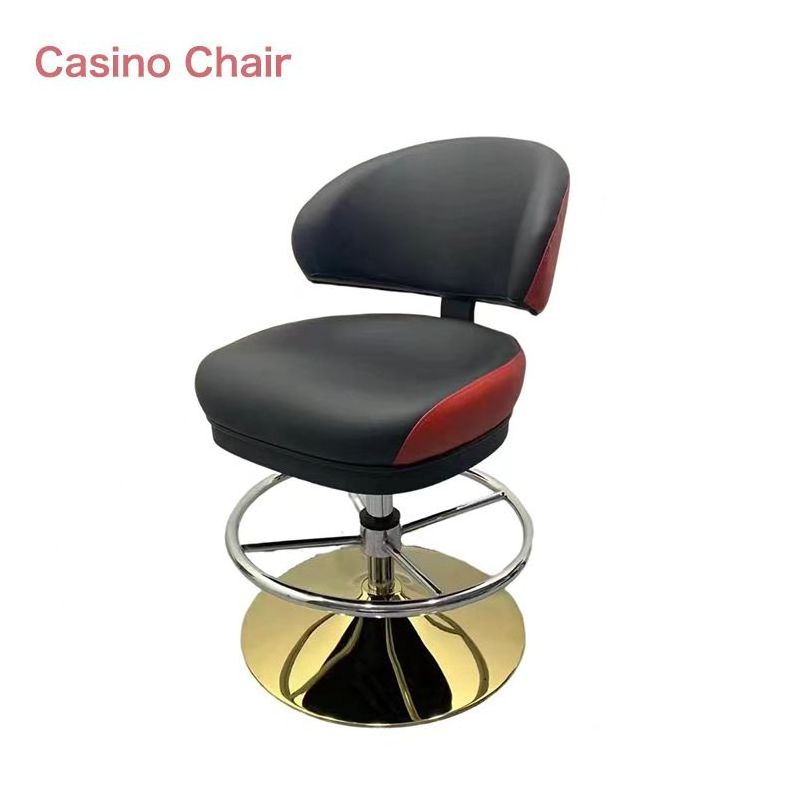 Modern Comfortable Leather Chair with Large Base Stable Adjustable Height 360 Degree Rotating for Bar Furniture casino stool