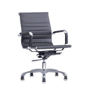 Hot-selling middle back net home office chair adjustable with roller executive computer office chair comfortable foam seat