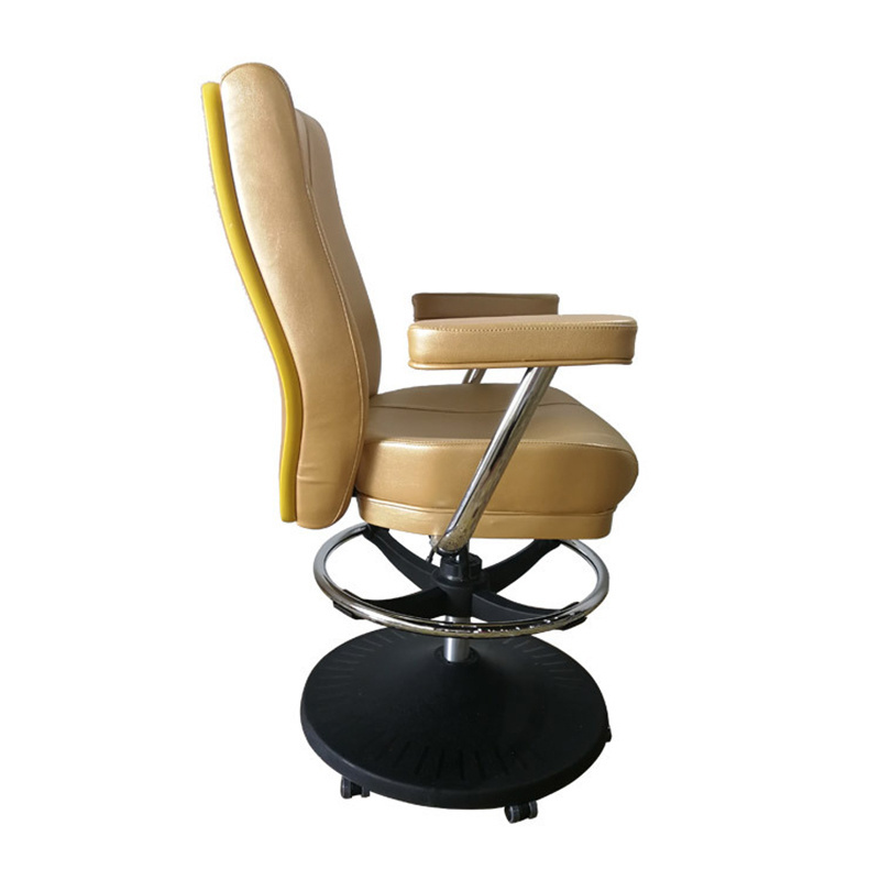 2024 new gold USA luxury modern metal slot casino chair for Las Vegas, casino chairs with arm rest for sale