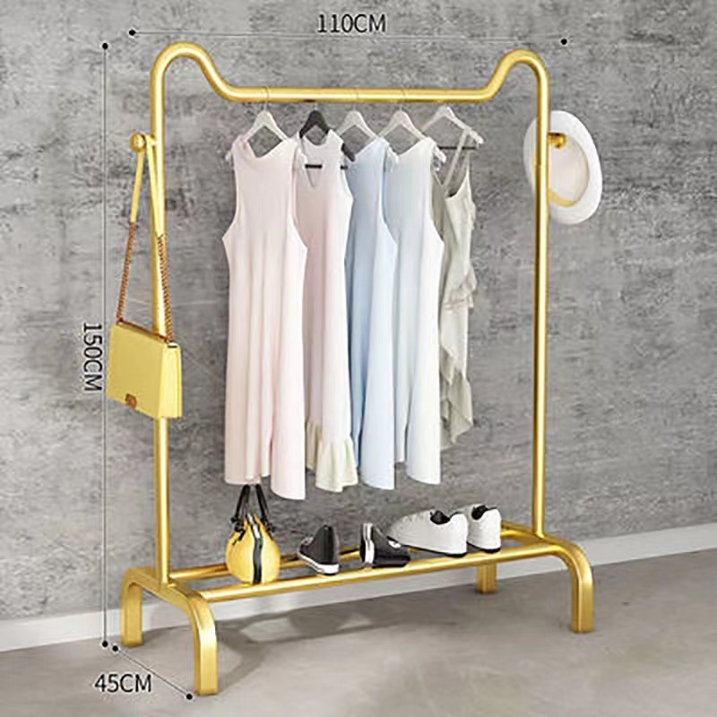 Wholesale modern novel design competitive price shoe rack with coat rack