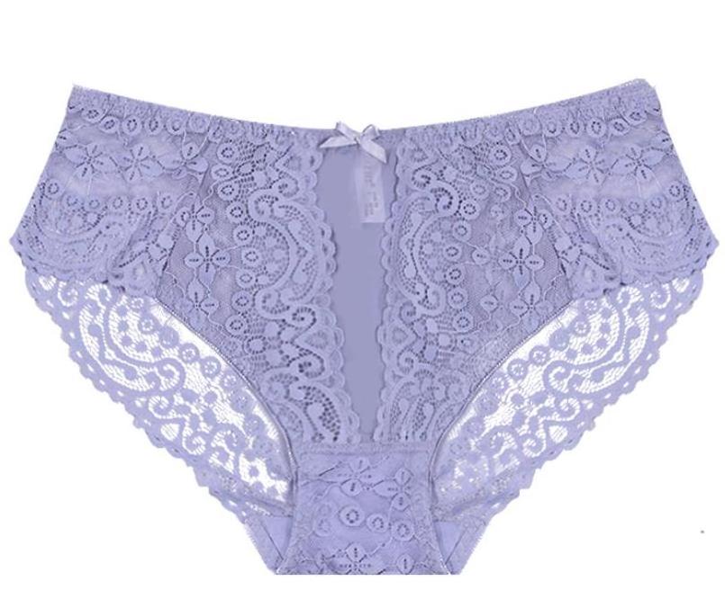 Custom Design mid waist lace big butts plus size panties underwear for women