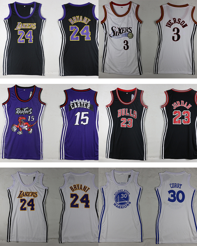 Custom Stitched Fashion Basketball Jersey Dresses for Women Wear Clothes