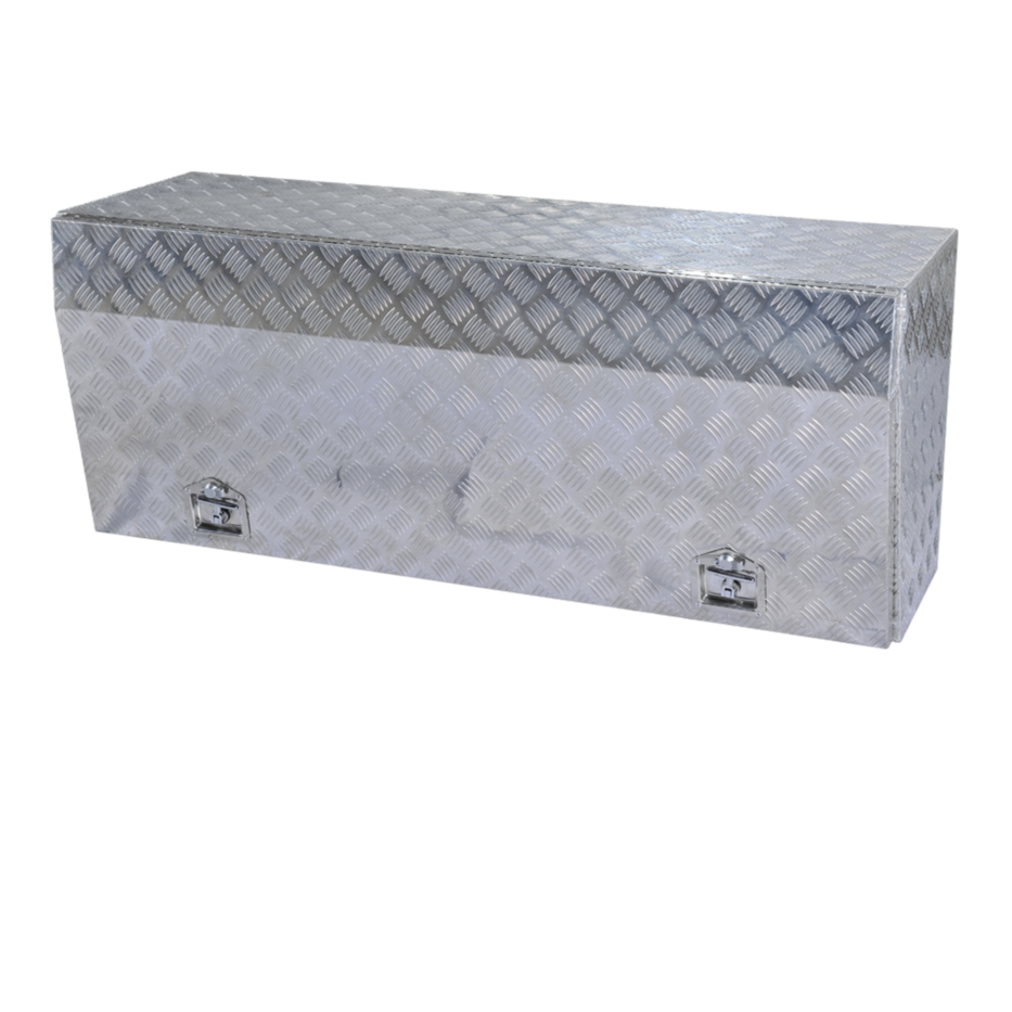 Custom Dual Aluminium diamond Checker Plate Ute Dog Boxes Truck Toolbox