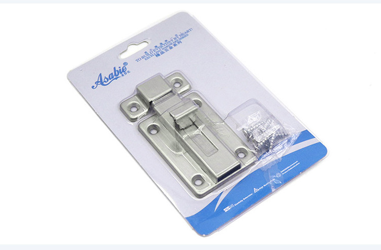 Stainless Door Latch Sliding Lock Latch Sliding Lock Easy to Install  Barrel Bolt