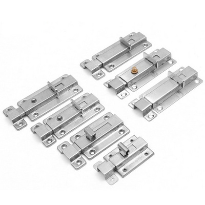 Stainless Door Latch Sliding Lock Latch Sliding Lock Easy to Install  Barrel Bolt