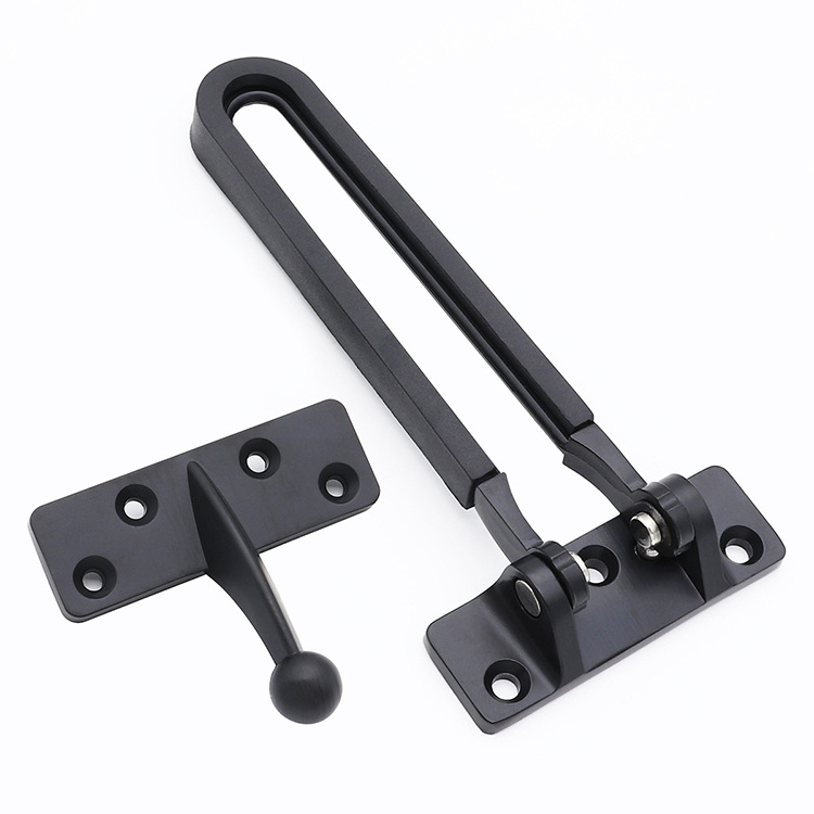 Home Security Door Lock Swing Bar Door Guard for Kids  Hotel Door Latch Thicken Solid Zinc Alloy Reinforcement Lock With rubber