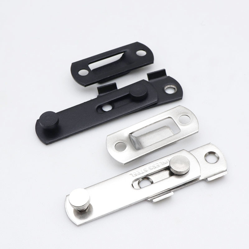 Cabinet Door Latch For Closet Stainless Steel Gate Flip Latch Safety Door Bolt Latch Lock Hardware Black Wrought Cast Iron