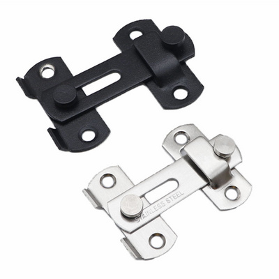 Cabinet Door Latch For Closet Stainless Steel Gate Flip Latch Safety Door Bolt Latch Lock Hardware Black Wrought Cast Iron