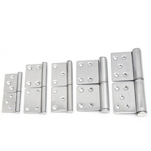 Door Flag Hinges Stainless Steel 360 Degree Rotation Lift Off Door Flag Hinge Detachable Butt Hinge for Window Cupboard Door