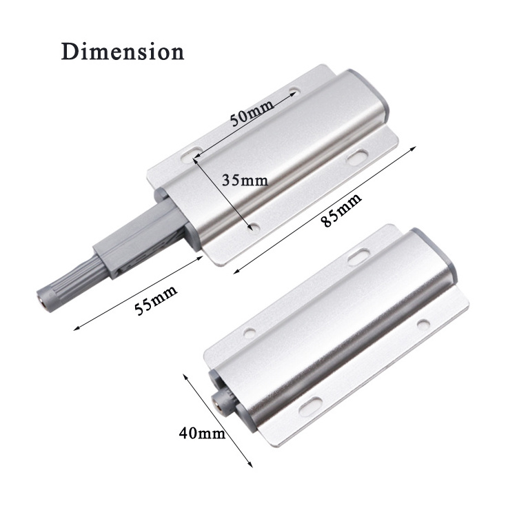 Magnetic Push Latches for Cabinet Door Push to Open  Magnetic Touch Latches Kitchen Door Push Release Latch