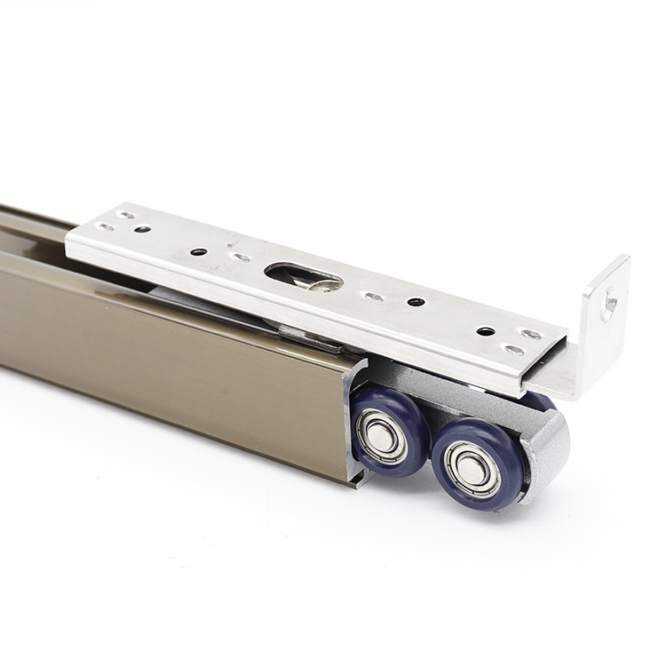 Special Rail for Buffer Wheels Sliding Door Tracks and Rollers System Aluminum Alloy Sliding Track Hanging Top Wheel Rail