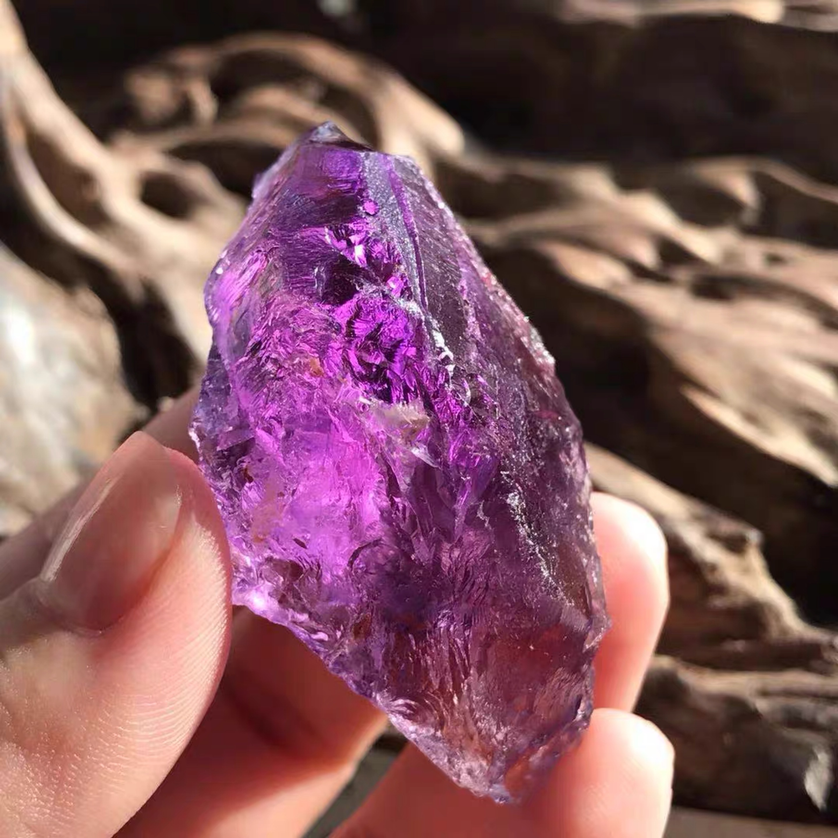 TOP Natural Raw Rough clear amethyst gemstone Healing Crystal Stone for sale