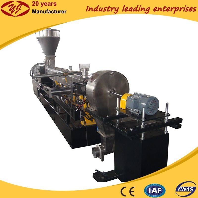 Competitive-price wood plastic composite air cooling die face twin screw extruder production equipment