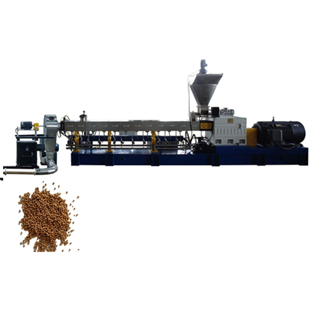 Competitive-price PP/bamboo powder plastic compounding machine wood plastic pellet machine