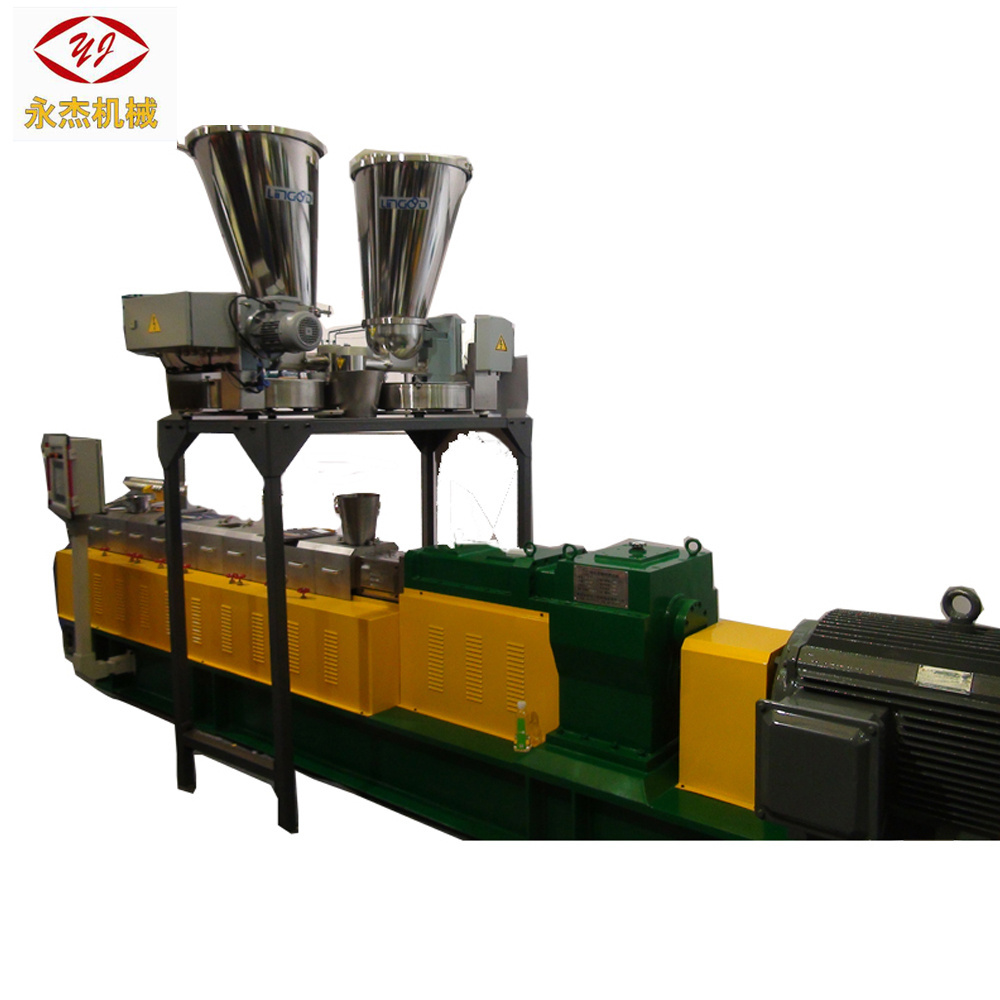 Competitive-price PP/bamboo powder plastic compounding machine wood plastic pellet machine